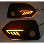 KEEN Auto Body Parts LED DRL Daytime Running Light With Fog lamp For Civic 2019 With Yellow Light