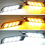 KEEN 12V LED Car for Nissan Kicks 2017 2018 2019 DRL Daytime Running Fog Lamp cover white and amber turn signal