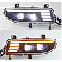 KEEN LED Daytime Running Light for Nissan X-Trail Qashqai Kicks Sentra Sylphy 2020 DRL Flow Turn Signal Demon Eye Fog Lamp