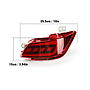 KEEN New Car Part Rear Bumper Light for VIOS 2017 2018 led Brake Warning Lamp Auto Tail Reflectors LED