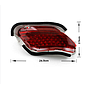  KEEN Hot Sale Reflectors LED for Toyota Vios 2014-2016 Tail Warning Lamp Rear Brake Light 12V Car Lights