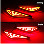  KEEN Super Bright Automobiles 12V Red Lens LED Brake Lights For RUSH 2018 2019 Car Tail Reflector Bumper Light