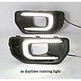 KEEN New LED Daytime Running Light For Ford Ranger T8 Pickup 2022 2023 DRL Fog Lamp Dynamic Turn Signal Auto Head Light