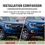 KEEN New LED Daytime Running Light For Ford Ranger T8 Pickup 2022 2023 DRL Fog Lamp Dynamic Turn Signal Auto Head Light