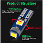 KEEN 12V T5 Led Bulb 3SMD 3030 Chips Car Dashboard Instrument Panel Lamp Warming Indicator Wedge Interior Light