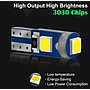 KEEN 12V T5 Led Bulb 3SMD 3030 Chips Car Dashboard Instrument Panel Lamp Warming Indicator Wedge Interior Light