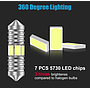   KEEN 12V Festoon 5730 7SMD Aluminum Dome Lights Car Interior Reading Lamp License Plate Light C5W LED 31/36/39/41MM