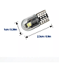   KEEN 12V Glass Housing T10 W5W Led 3030 2smd Wedge Bulbs Canbus Auto Side Lamp Car Interior Reading Lights led t10 3030