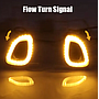 KEEN Daytime Running Lamp for Toyota Frontlander 2022 2023 DRL Car Fog Light Cover Light Streamer Turn Signal Auto Headlights