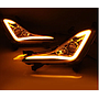  KEEN LED DRL Daytime Running Lights For Hyundai Elantra Avante 2016 2017 With Turn Yellow Signal Fog Lamp