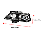 KEEN High Quality DRL for Ford Mondeo Fusion 2013 Car Daytime Running Light Fog Lamp Cover LED