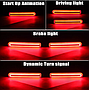 KEEN Auto Rear Bumper Lights for Toyota FJ Land Cruiser 2007-2022 Tail Light Dynamic Turn Signal Brake Reflector Lamp