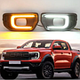 KEEN 12V Car DRL For Ford Ranger 2022 2023 Daytime Running Light Driving Fog Lights with Flow Turning Lampht