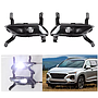 KEEN Hot Sale Car LED DRL for 2019-2020 Hyundai Santa Fe White Daytime Running Light Foglight Cover LED Headlight IX45 Santafe