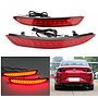 KEEN Car LED Rear Bumper Reflectors for KEEN Car LED Rear Bumper Reflectors for Mazda 3 AXELA Sedan 2019-2021 Tail Lamp Flowing Turn Signal Light Warning Brake lights