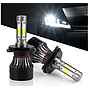 KEEN 4 Sides COB S4 LED Headlight H4 Light Bulb H1 H11 H8 HB3 HB4 9005 9006 H7 White 6500k Car Headlamp 12V