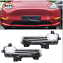 KEEN New led DRL for Tesla Model 3 Model y 2019-2022 Start-scan Daytime Running Lights with Flow Turn Signal Driving Fog Lamp