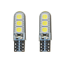 KEEN 12V Error Free LED 5050 Canbus T10 Silicone Bulbs Lamp Dome Light 6SMD Car Accessories W5W 194 LED
