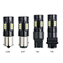 KEEN 12-24v Canbus Car Led Bulbs 1156 BA15S P21W 1157 BAY15D 3030 21SMD T20 T25 Tail Light Auto Reverse Brake Light Turning Lamp