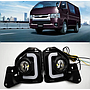 KEEN White Amber Car Daytime Running Light DRL Turn Signal Light for Toyota Hiace 2014 2015 2016 Super Bright and Waterproof DRL