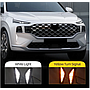 KEEN Auto LED DRL Daytime Running Light for Hyundai Santa Fe 2021 Santafe Fog Lamp Cover LED with Turning Signal