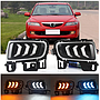 KEEN LED DRL for Mazda 6 2006 - 2014 Daytime Running Light Daylight With Flow Turn Signal Fog Lamp Cover Head Lights