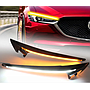 KEEN 12V Headlamp Eyebrow led for Mazda CX-5 2013-2015 Led DRL Turn Signal Lamp Headlight Eyelids Decoration Lamp