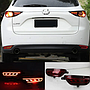 KEEN Waterproof Car led Rear Bumper Reflector for Mazda CX-5 2018-2020 Tail light with flow Turning Brake Stop Light