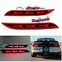 KEEN 12V Start-scan Rear Bumper Light for Ford Mustang 2015-2021 Turn Signal Tail Lamp Rear Strobe Brake Parking Reflector Light