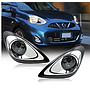 KEEN Fog Lamp for Nissan March Micra 2016-2018 Front Bumper Driving Auto Fog Light Accessories