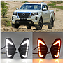 KEEN Car LED Daytime Running Light For Nissan Frontier Navara NP300 DRL 6000K 2020 2021 White Fog Lamp Cover Light 12V LED