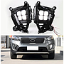 KEEN Korean version For Kia Sorento or prime GT style 2017 2018 2019 LED DRL Fog lamps Foglight Daytime Running Light