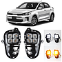 KEEN New Car LED DRL for Kia RIO K2 2018 2019 12V Daytime Running Light with Turning Signal Fog Lamp