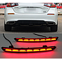 KEEN Car Rear Bumper Light for Honda Civic Sedan Hatchback 2022 2023 Tail Lamp with Flow Turn Signal Reflector Brake Lights