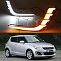 KEEN LED DRL Headlight for Suzuki Swift 2013-2016 Daytime Running Light With Yellow Flow Turn Signal Fog Lamp