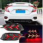 KEEN Hot Sale Tail Lamp Rear Bumper Light for Honda Civic 2017 2018 Flow Turning Brake Warning Reflectors Lights 12V Driving LED