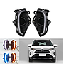 KEEN 12V Car LED DRL for 2019 2020 Toyota RAV4 Daytime Running Light RAV 4 Fog Lamp Auto Flow Turn Signal Lamp