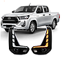 KEEN Super Bright Car Led Daytime Running Lights White Flow Yellow Turn Signal For 2020 2021 HILUX DRL LED Fog Lamp Cover Bulb
