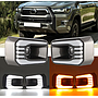 KEEN New 12V Led Car Specific Daytime Running Light For 2020 2021 HILUX ROCCO DRL White With Amber FlowTurn Signal Light