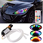 KEEN 60cm RGB Color Chasing Flexible DRL led Strip Remote Control Sequential Amber Turn Signal Daytime Running Light