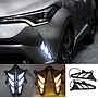KEEN Hot Sale C-HR Daytime Running Led DRL Fog Lights for 2017-2018 Toyota CHR 2017-2018 Driving Lamp Turning
