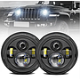 KEEN 7 inch Headlight for JEEP Wrangler 4x4 Truck SUV Pickup Offroad Work Light High/Low Beam Spot Flood led