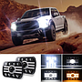KEEN 5x7 Square led Headlight Hi/Lo Beam Car Offroad Truck Car Led Work Light with Amber Turn Signal Headlamp 12-80V