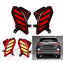 KEEN 12V Car Three Functions Rear Bumper Reflectors Light for Toyota Highlander 2021 Tail Lamp with Turn Brake Lights