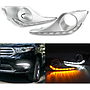 KEEN LED DRL for Toyota Highlander 2011 2012 2013 Daytime Running Lamp with Turn Signal Fog Lights Auto Headlights