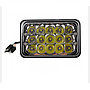 KEEN 12-60V 45W Truck Square LED Headlamp For Jeep Cherokee XJ Wrangler YJ Motorcycle Offroad Hi/Lo Beam Work Light Accessories