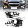 KEEN 12V Daytime Running Light for Chevrolet Captiva 2015-2017 Start-scan LED DRL Driving Fog Lamp with Yellow Flow Turning