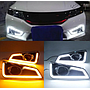 KEEN High Quality LED Daytime Running Light for Honda City 2015-2018 Flow LED DRL Driving Fog Light Cover LED Turning