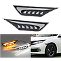 KEEN Fender Light Day Running Light for Honda Civic led Side Marker Lights Driving Turning Lamp