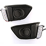 KEEN 12V Auto DRL for Honda Fit Jazz 2014-2016 White and Amber Daytime Running Light Fog Lamp Cover led with Turning Signal